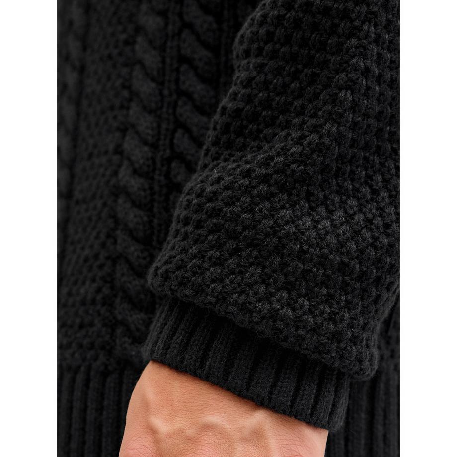 JACK & JONES Maglione Collo Alto a Treccia  