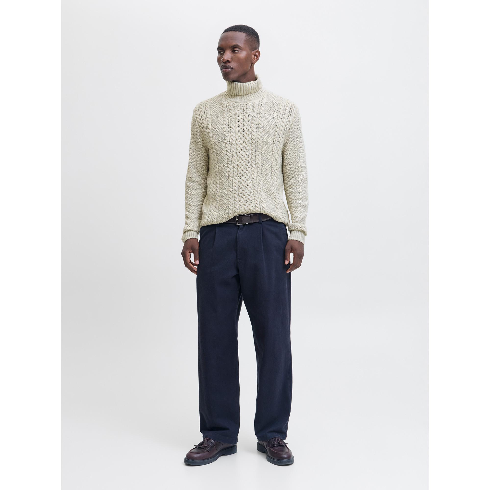 JACK & JONES Maglione Collo Alto Maglia Strutturata  