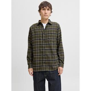 JACK & JONES Kariertes Flanell Regular Fit Langarmhemd  