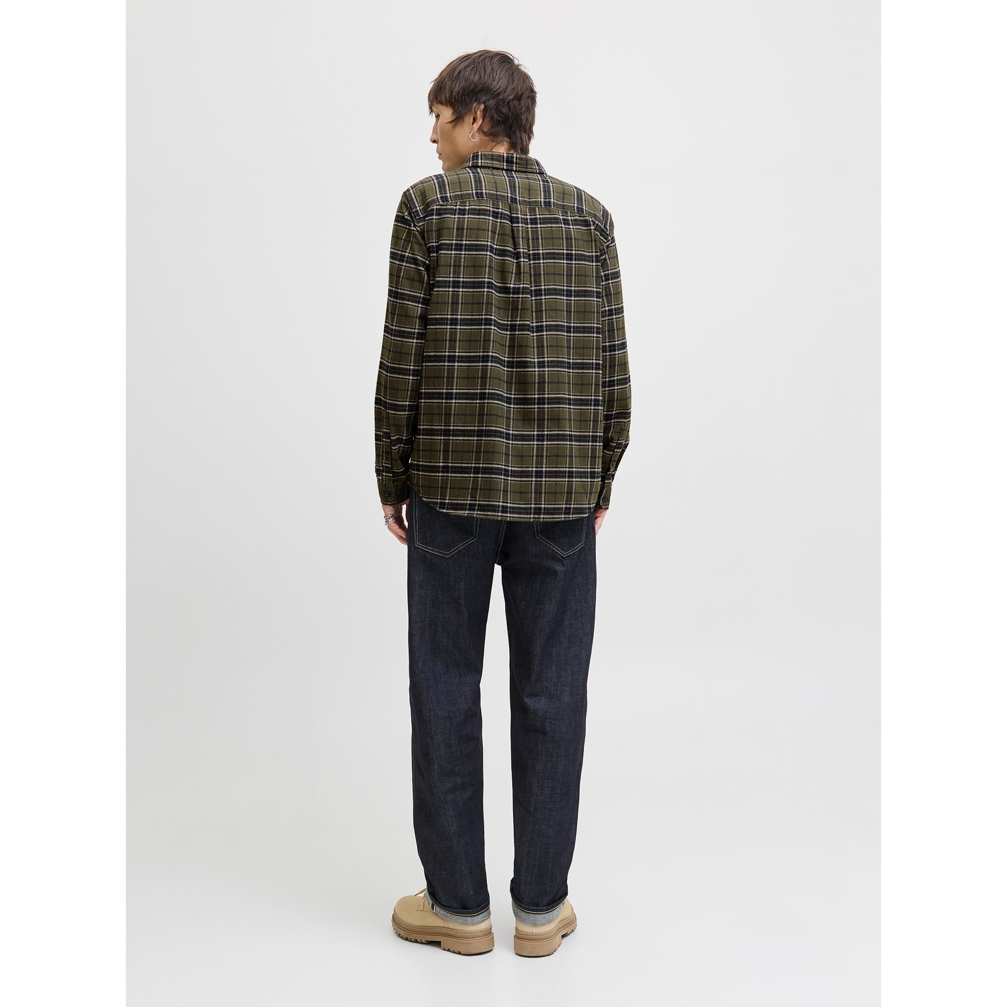 JACK & JONES Kariertes Flanell Regular Fit Langarmhemd  