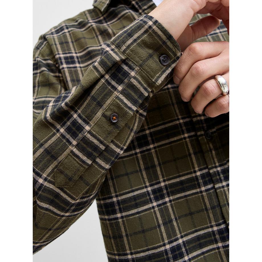 JACK & JONES Camicia Flanella Regular Fit Maniche Lunghe  