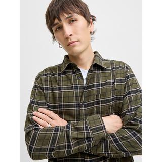 JACK & JONES Kariertes Flanell Regular Fit Langarmhemd  