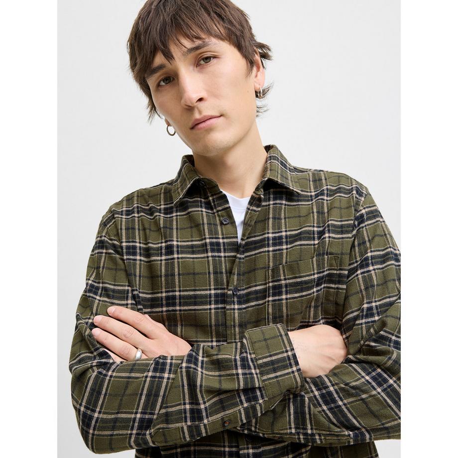 JACK & JONES Camicia Flanella Regular Fit Maniche Lunghe  