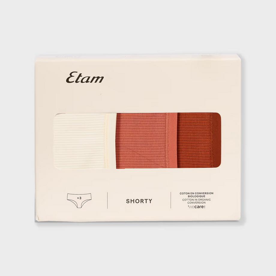 Etam Shorty a Costine Confezione da 3  