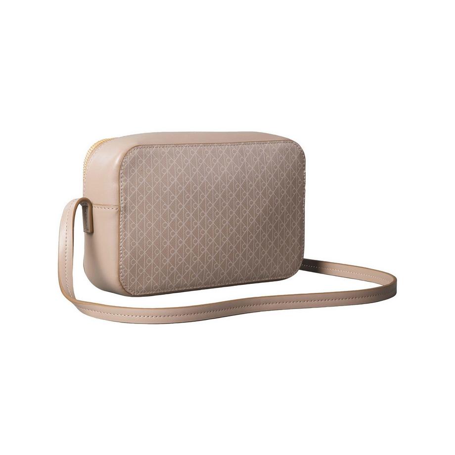 Calvin Klein Coated Emblem Monogram Crossbody Bag  