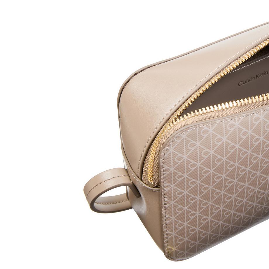 Calvin Klein Coated Emblem Monogram Crossbody Bag  