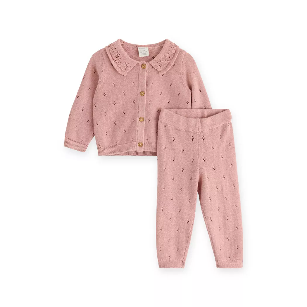 Lindex - Set: T-Shirt und Hose, 74, Pink