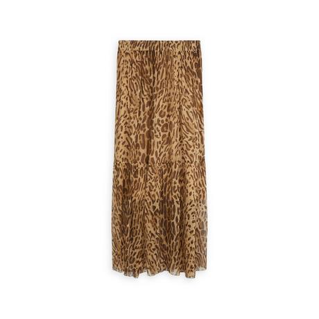 Suncoo Fauve Leopardenmuster Maxirock  