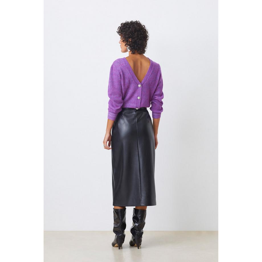 Suncoo Gonna Midi Frida con Spacco Anteriore  