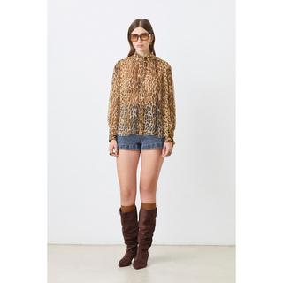 Suncoo LUX Bluse mit hohem Kragen  