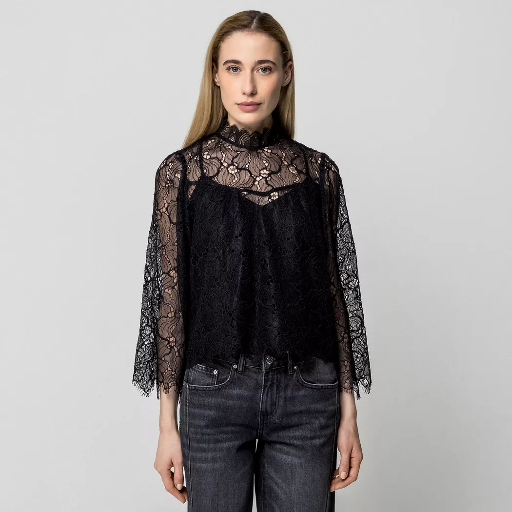 Suncoo - Bluse, für Damen, Black, Größe S