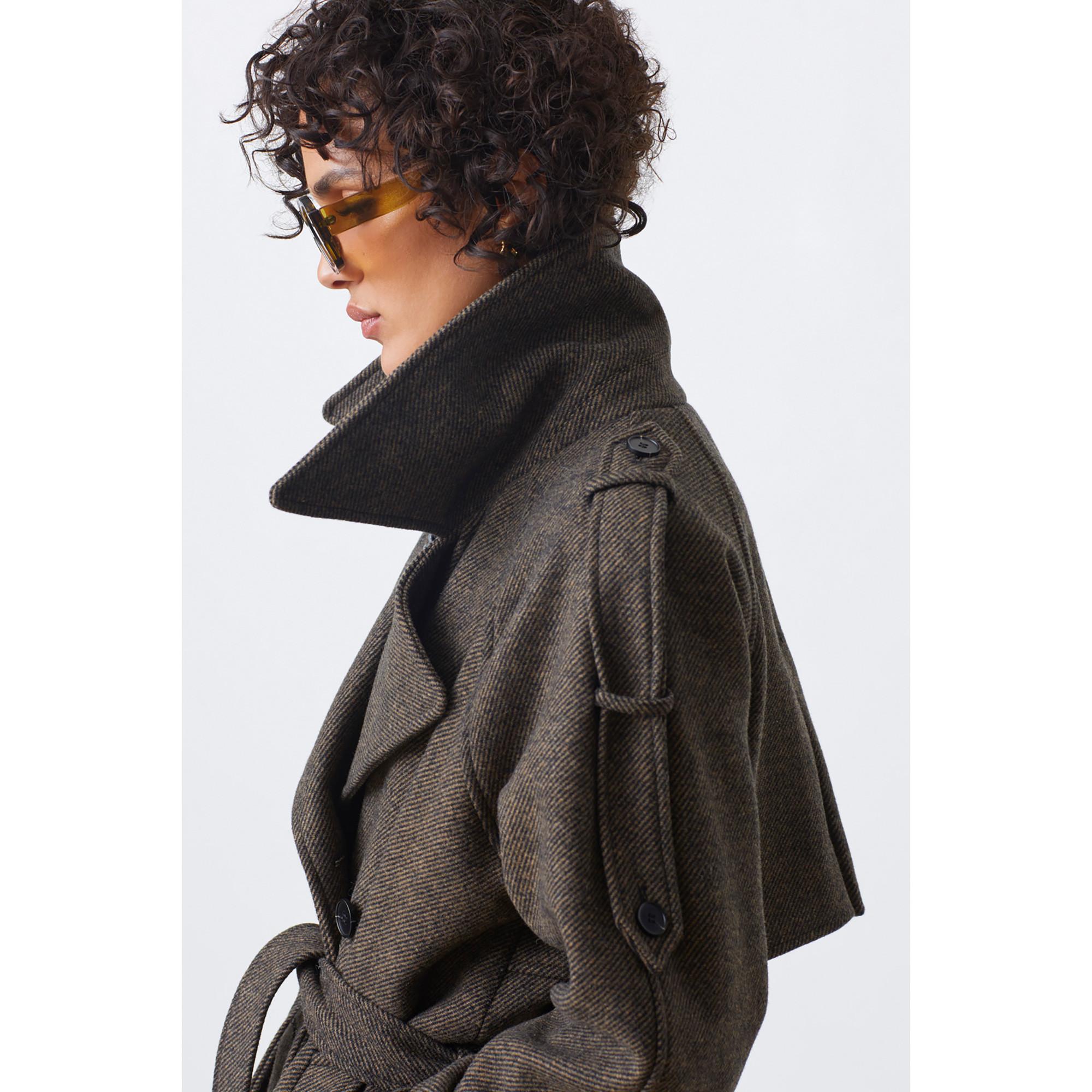 Suncoo Emo Manteau Long Double Boutonnage  