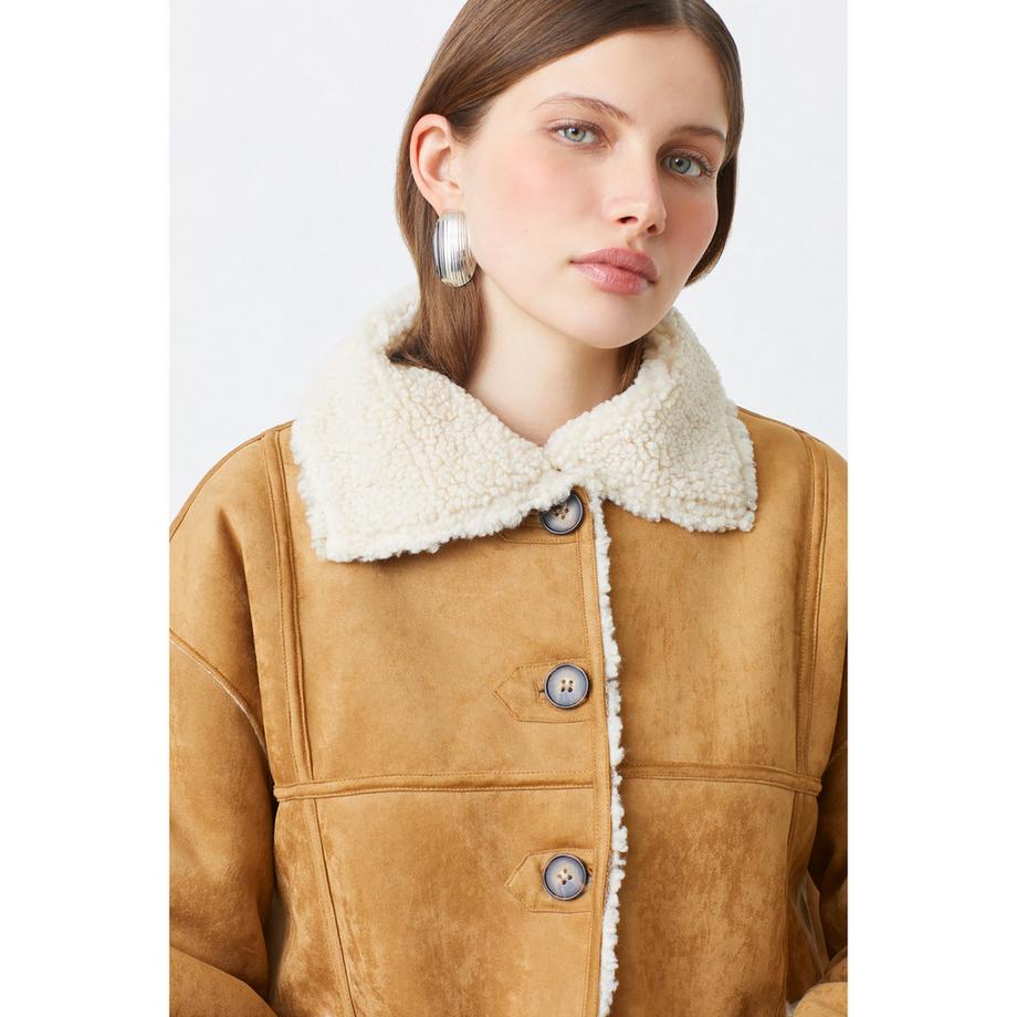 Suncoo Erik Manteau Réversible en Fausse Fourrure  