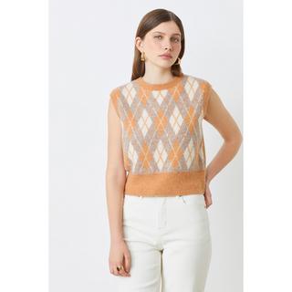 Suncoo Philo Jacquard ärmelloser Pullover  
