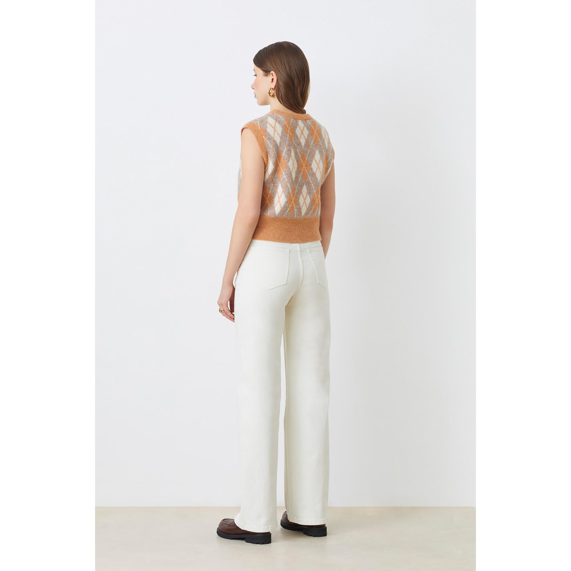 Suncoo Philo Jacquard ärmelloser Pullover  