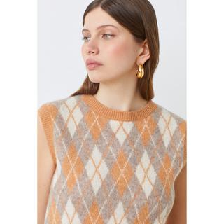 Suncoo Philo Jacquard ärmelloser Pullover  
