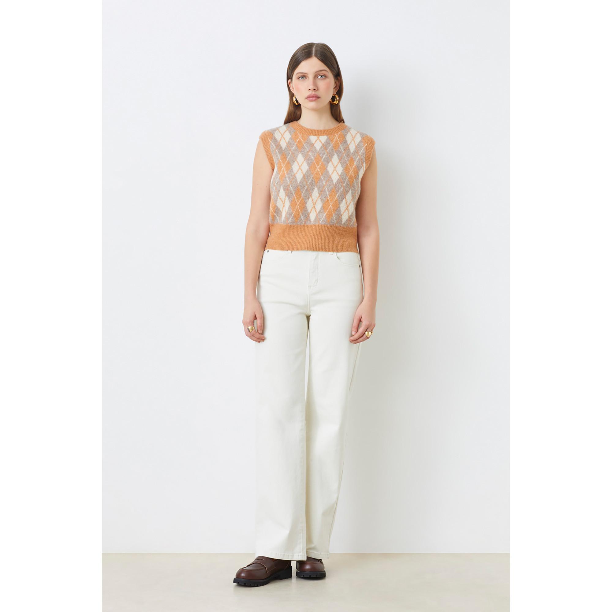 Suncoo Philo Jacquard ärmelloser Pullover  