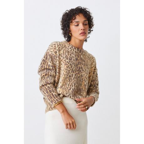 Suncoo Pleoli Leopardenmuster Pullover  