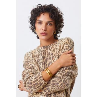 Suncoo Pleoli Leopardenmuster Pullover  