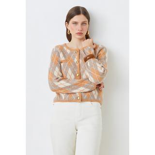 Suncoo Guilain Cardigan Jacquard Carreaux  