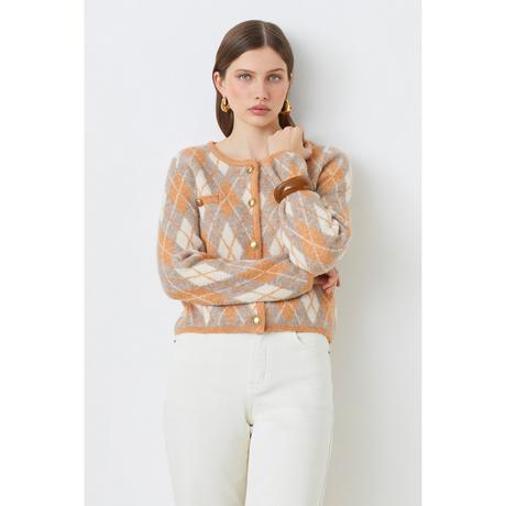 Suncoo Guilain Cardigan Jacquard Carreaux  