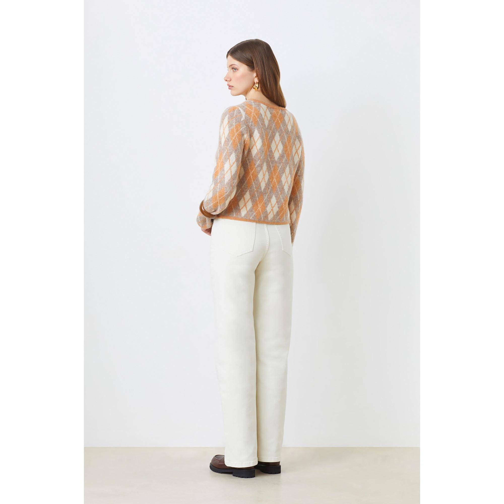 Suncoo Guilain Cardigan Jacquard Carreaux  