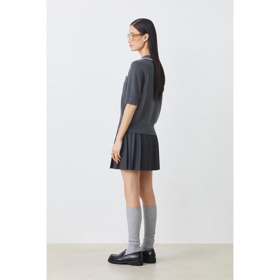 Suncoo Falda Gonna Corta Plissettata  