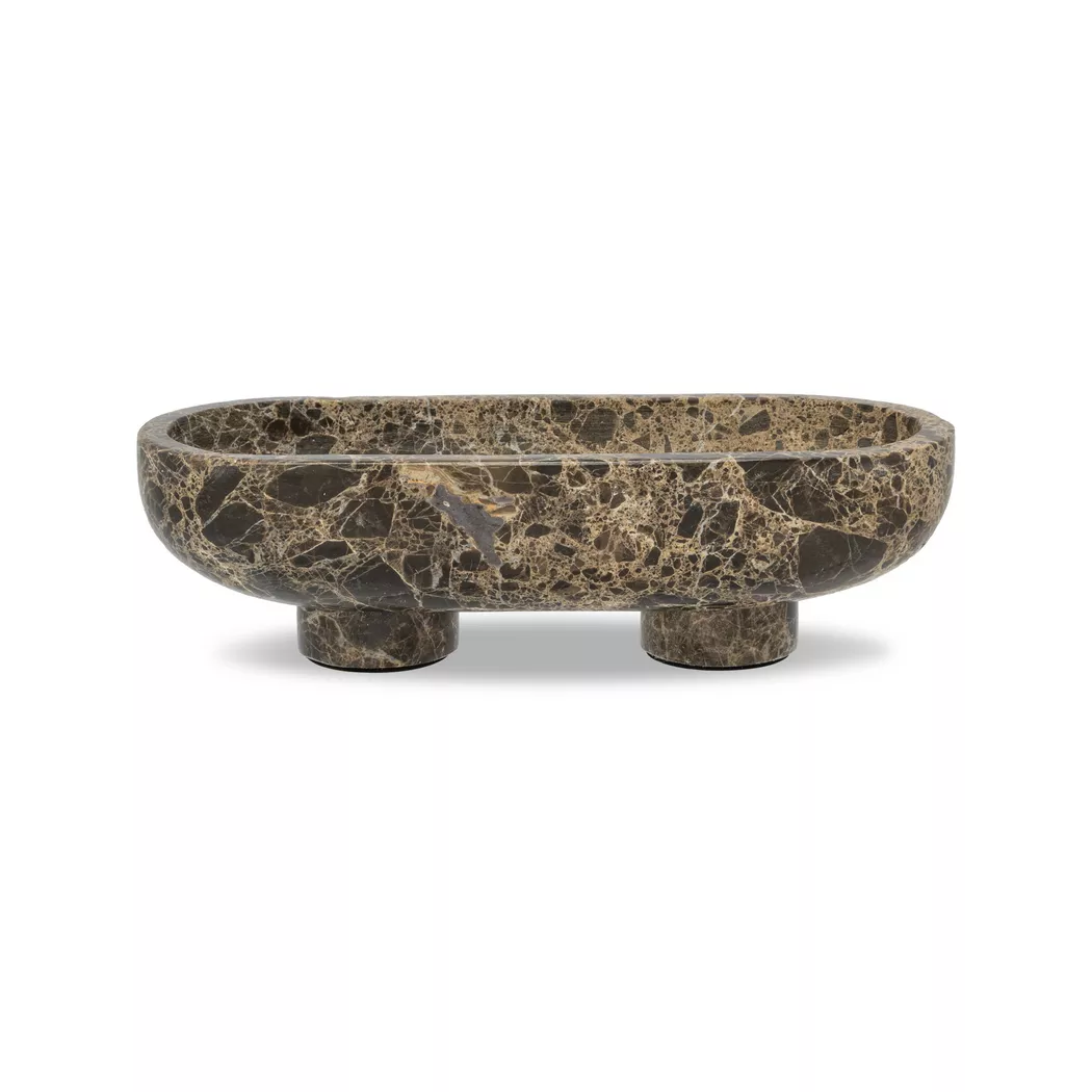 Manor - Schale mit Fuss, 25X10CM, Braun