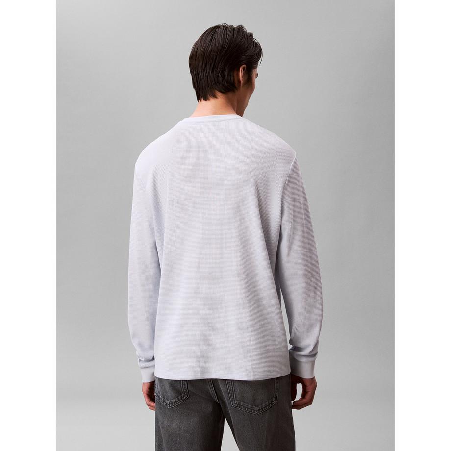 Calvin Klein Jeans Waffelstrick Langarm T-Shirt  