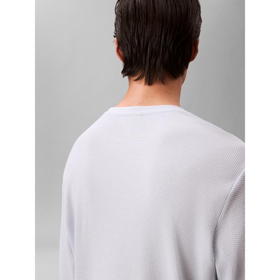 Calvin Klein Jeans Waffelstrick Langarm T-Shirt  