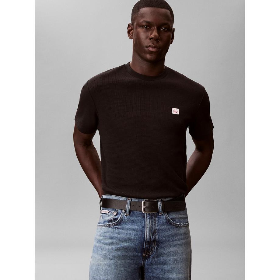Calvin Klein Jeans T-shirt Regular Fit en maille gaufrée  