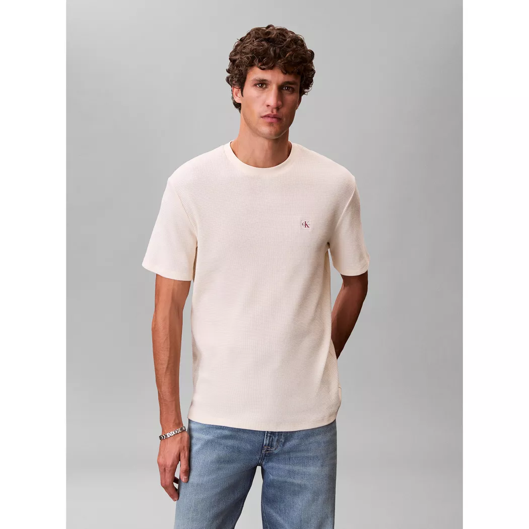 Calvin Klein Jeans T-shirt à Manches Courtes Classic Waffle Calico XL Homme
