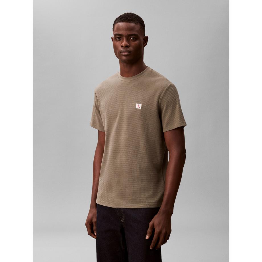 Calvin Klein Jeans T-shirt Regular Fit en maille gaufrée  