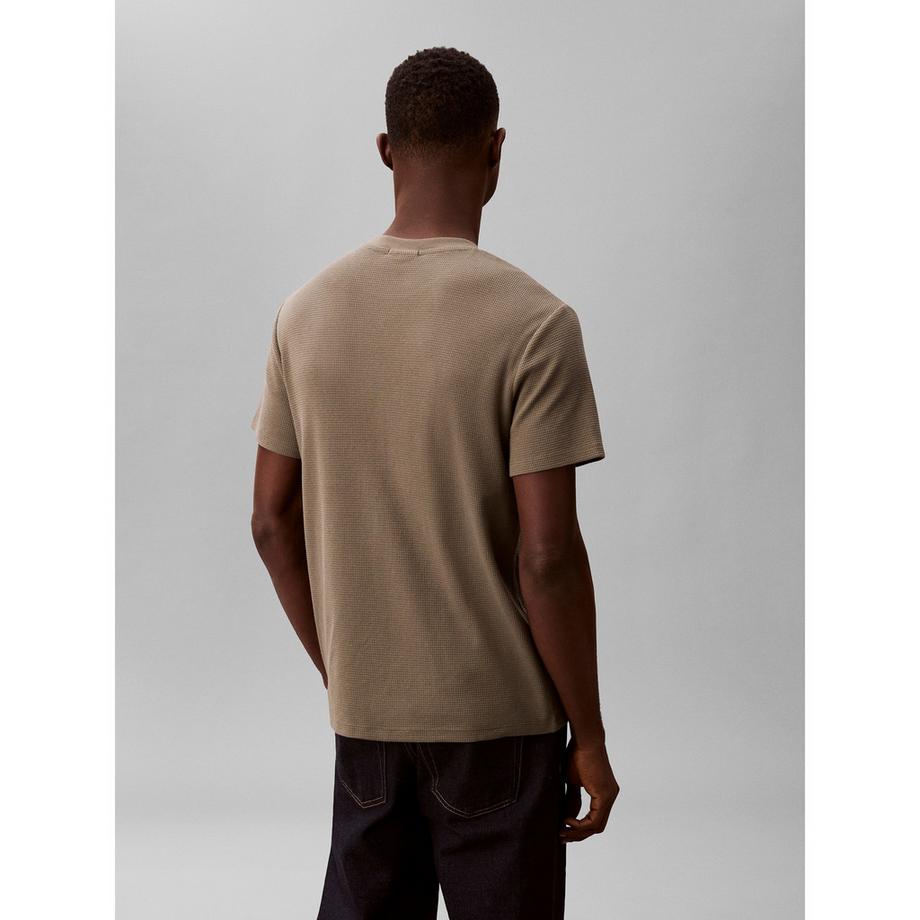 Calvin Klein Jeans T-shirt Regular Fit en maille gaufrée  