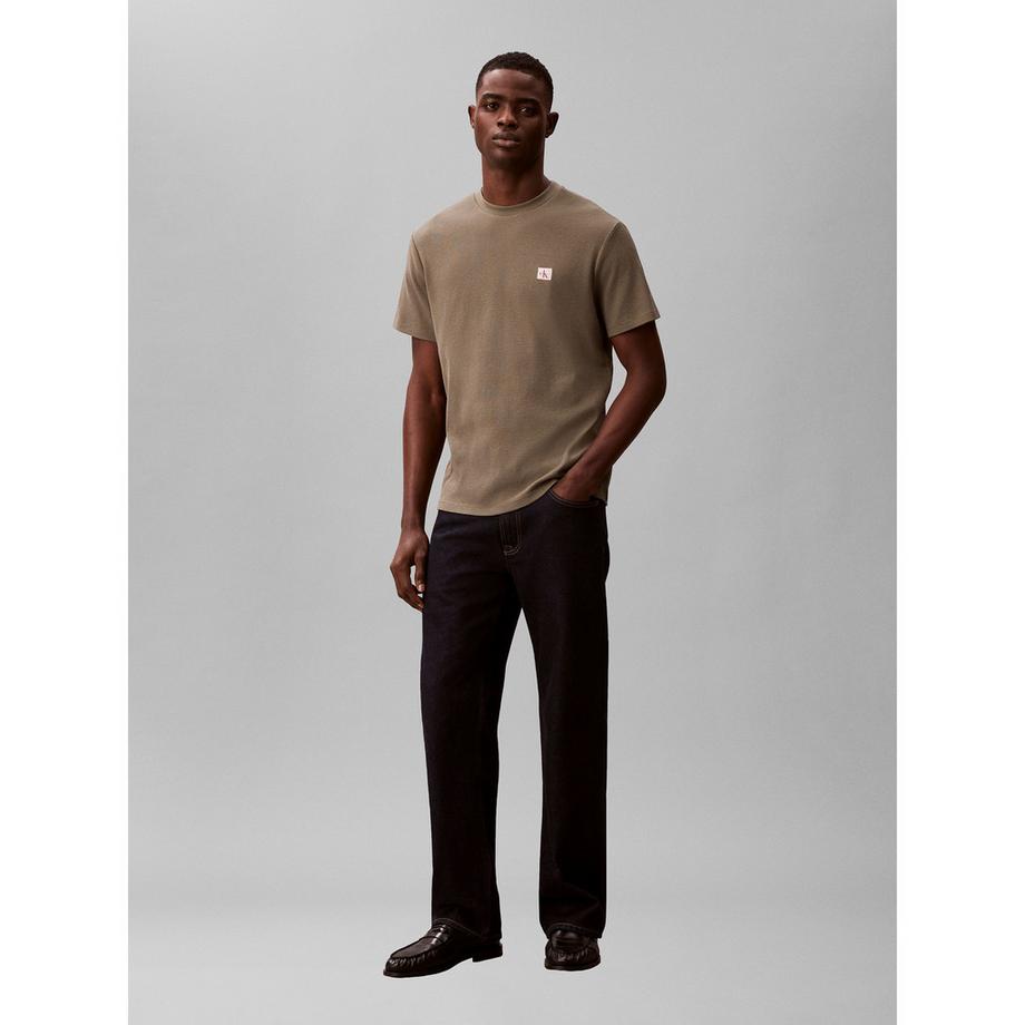 Calvin Klein Jeans T-shirt Regular Fit en maille gaufrée  