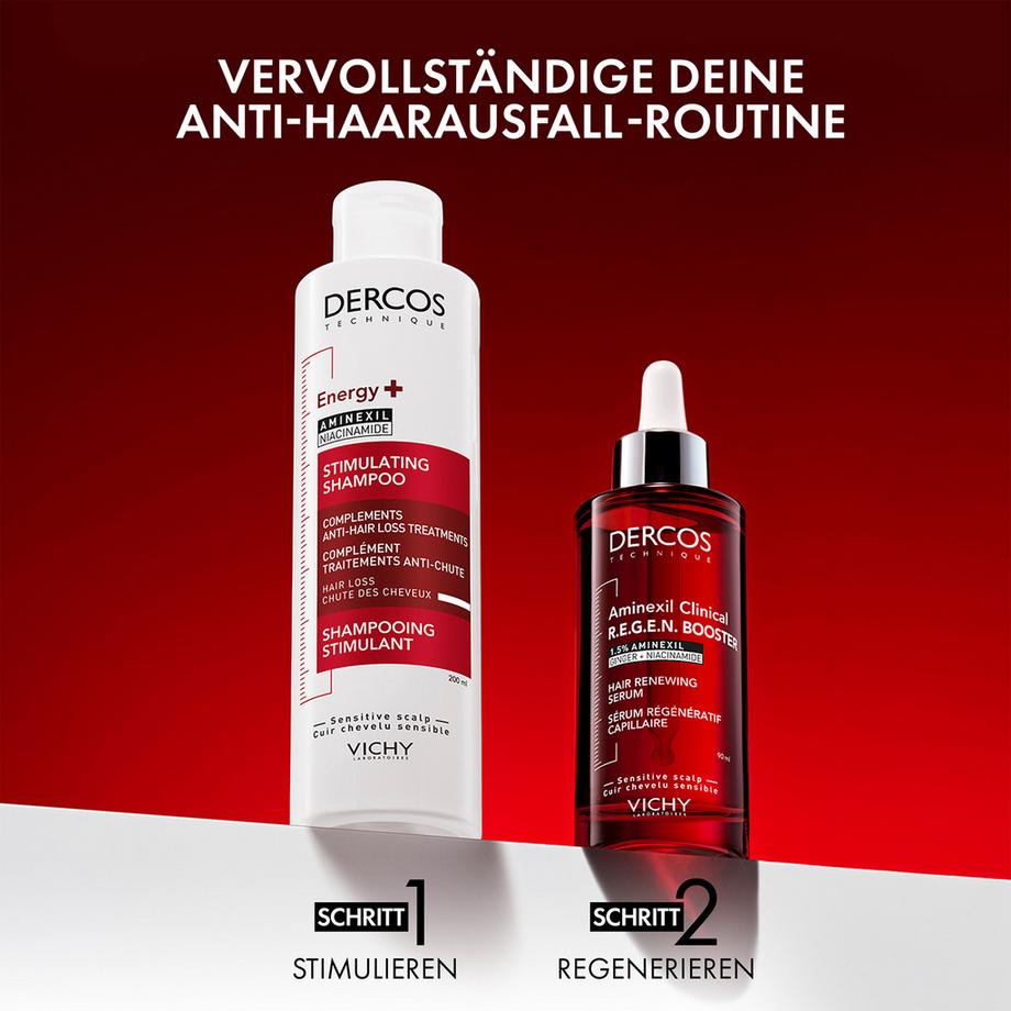 VICHY  DERCOS Aminexil Clinical R.E.G.E.N. Booster Serum mit 1,5 % Aminexil bei Haarverlust 