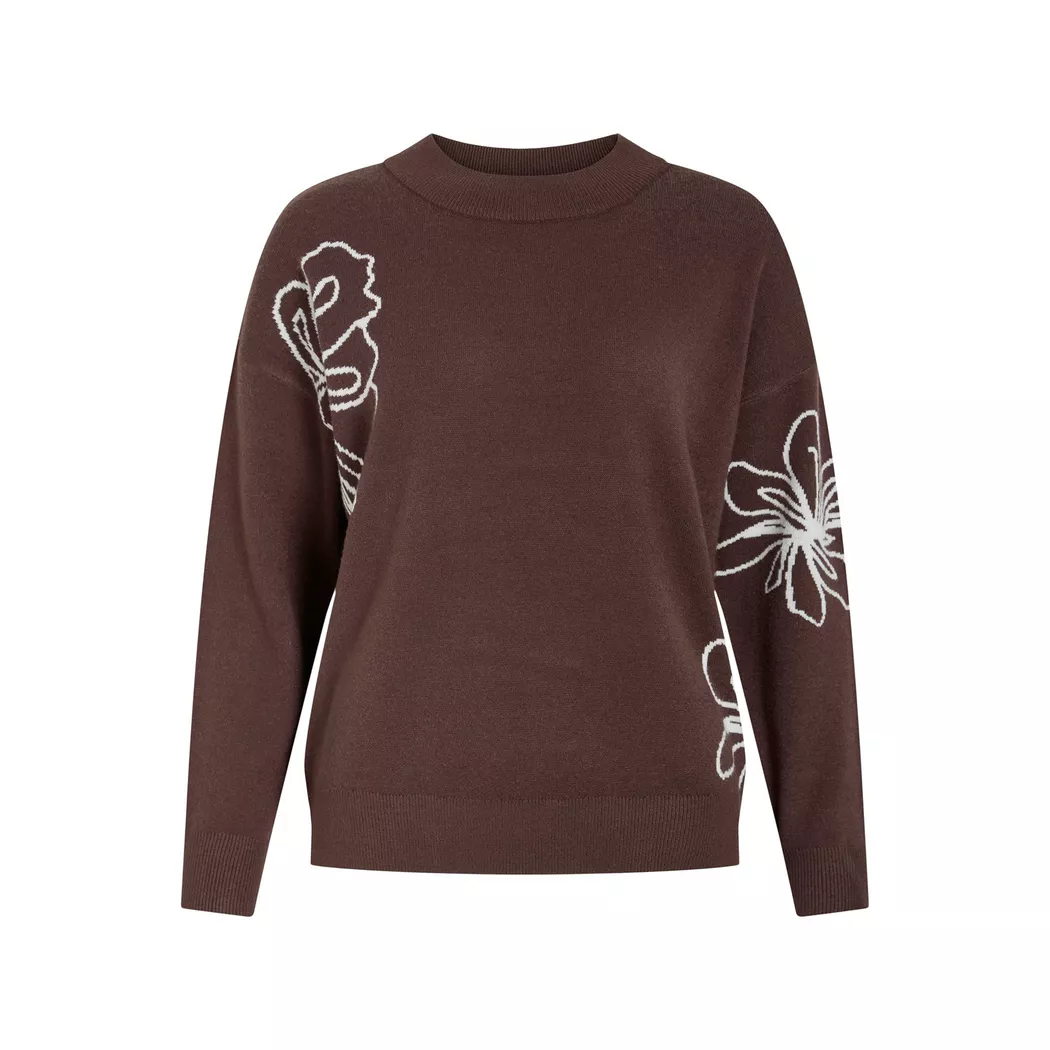 VILA - Pullover, für Damen, Dunkelbraun, Größe S
