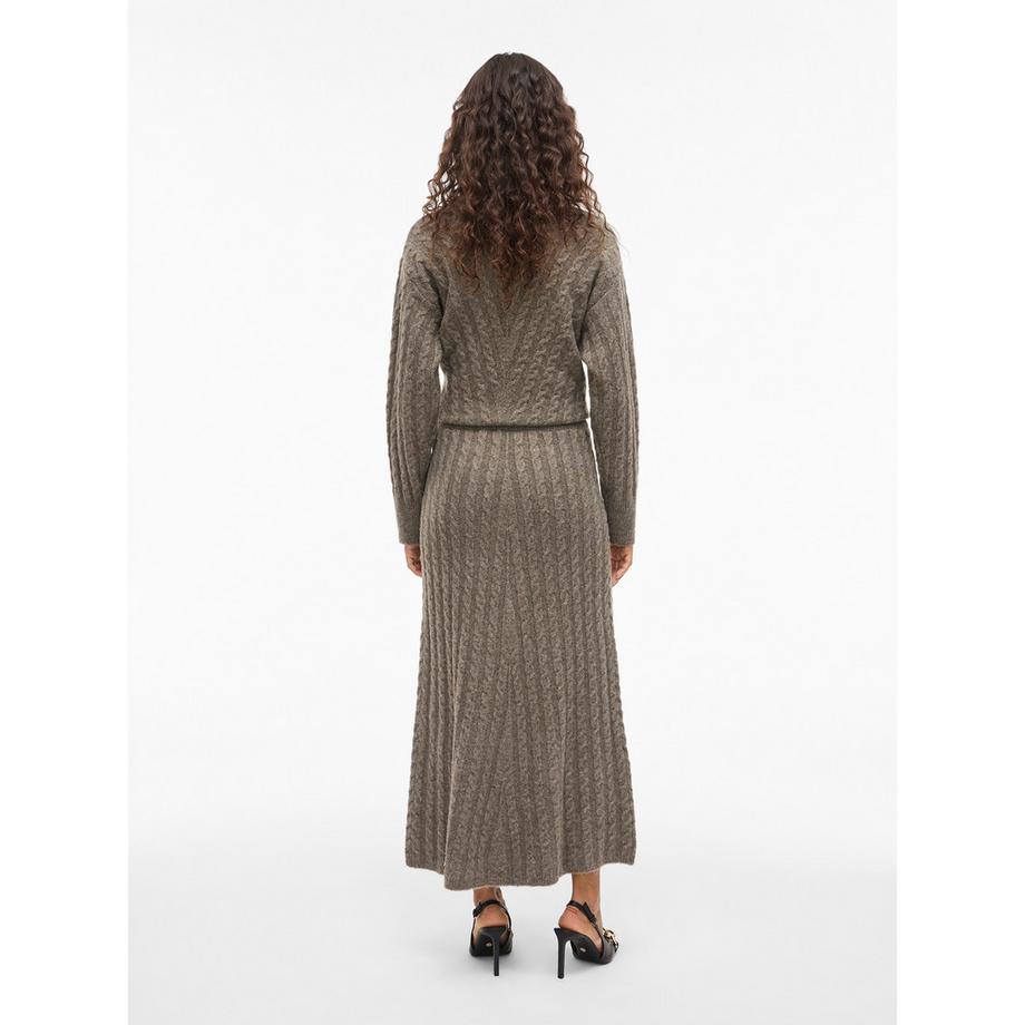 VILA Gonna Lunga in Maglia a Treccia  