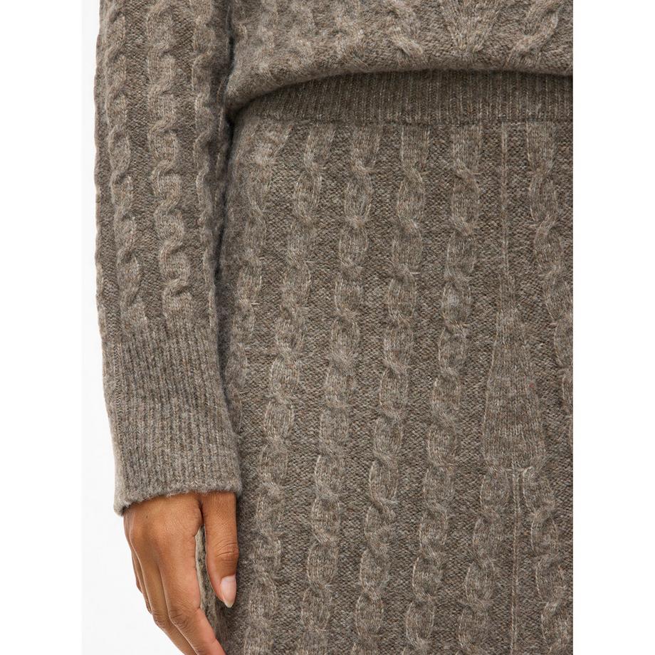 VILA Gonna Lunga in Maglia a Treccia  