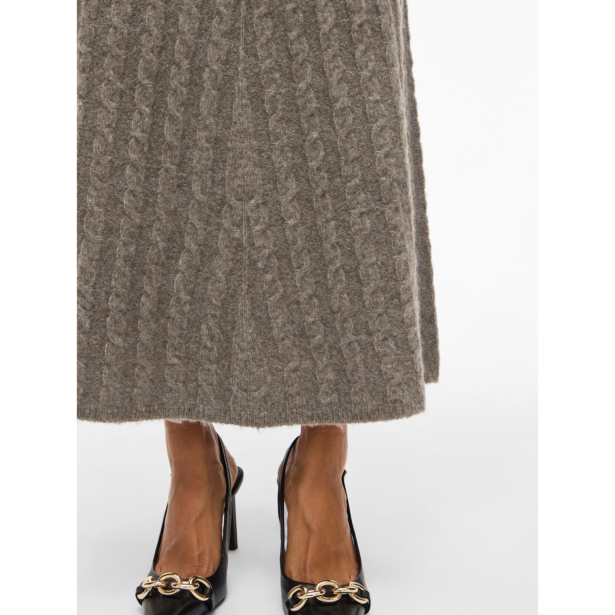 VILA Zopfmuster Maxi Rock  