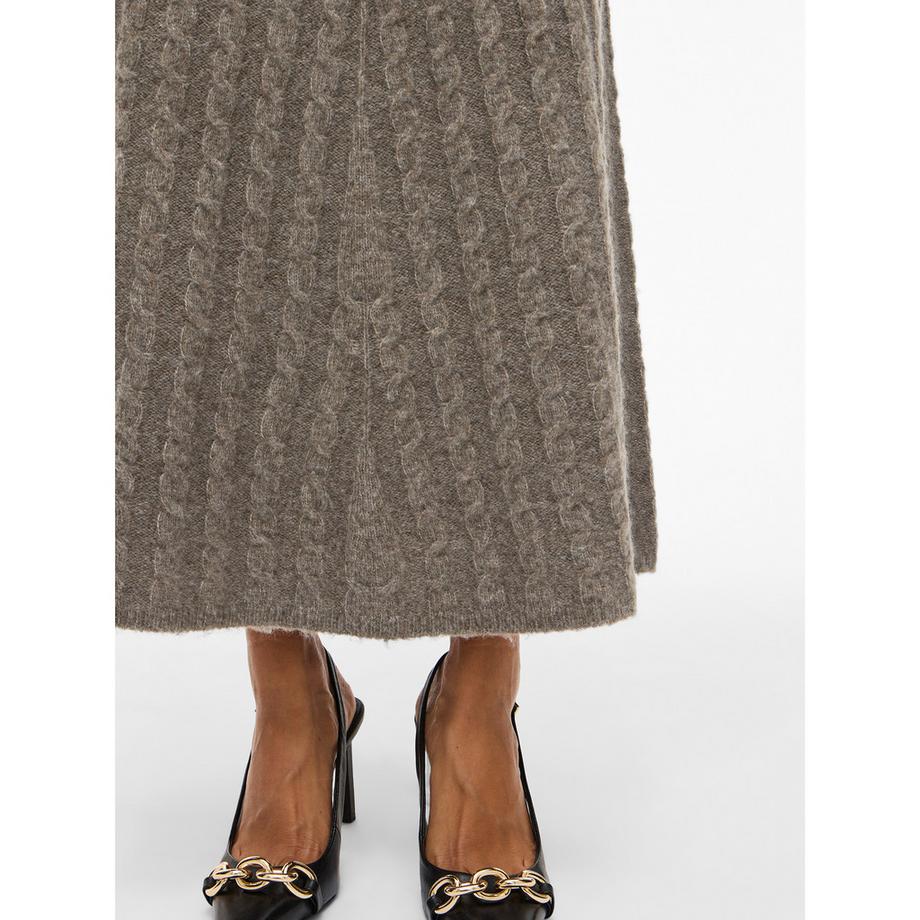 VILA Gonna Lunga in Maglia a Treccia  