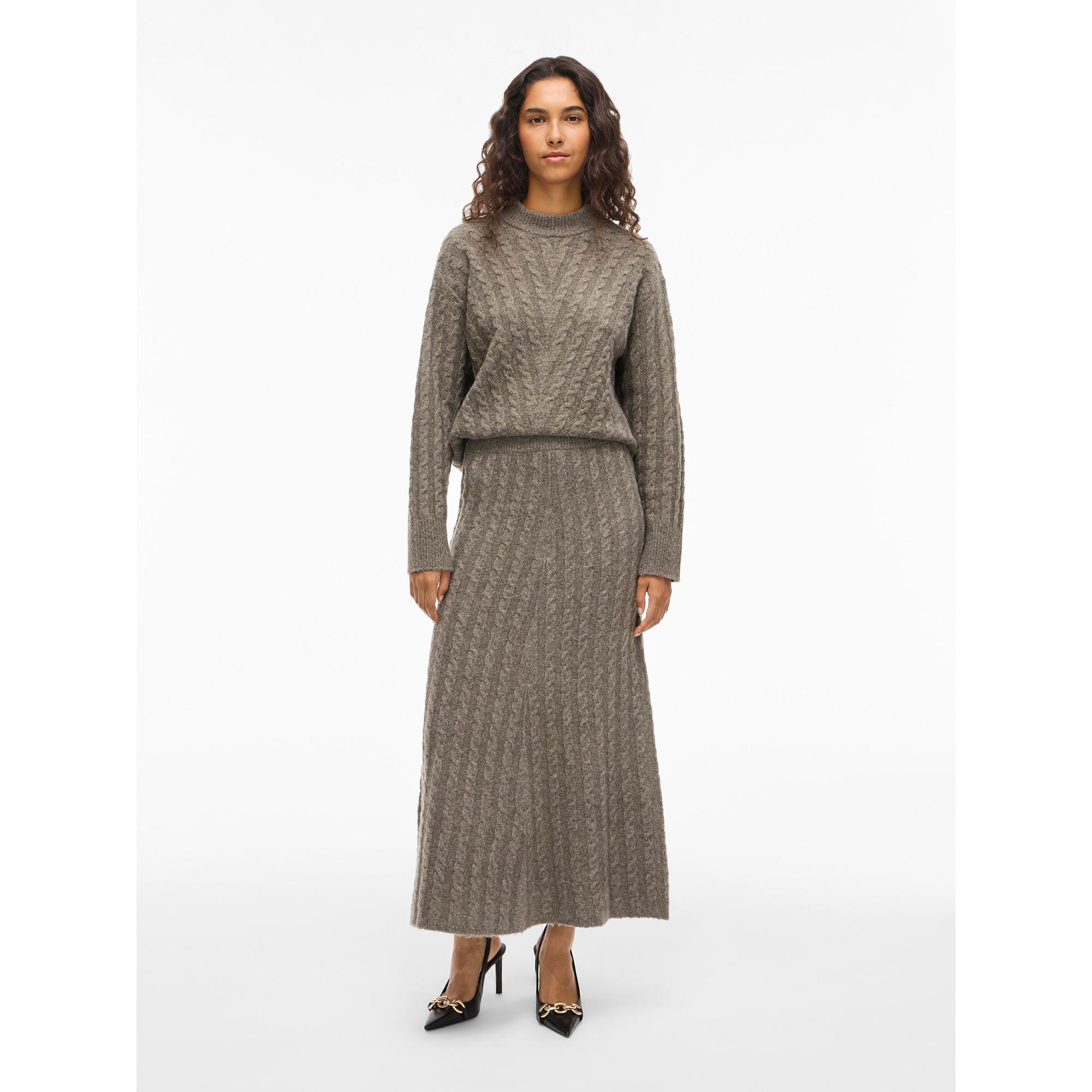 VILA Zopfmuster Maxi Rock  