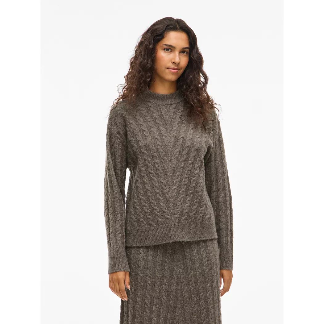 VILA - Pullover, für Damen, Hellbraun, Größe L