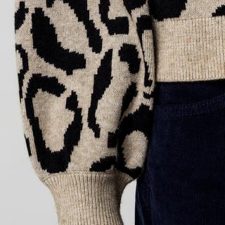 VILA Pullover Stampa Leopardata  