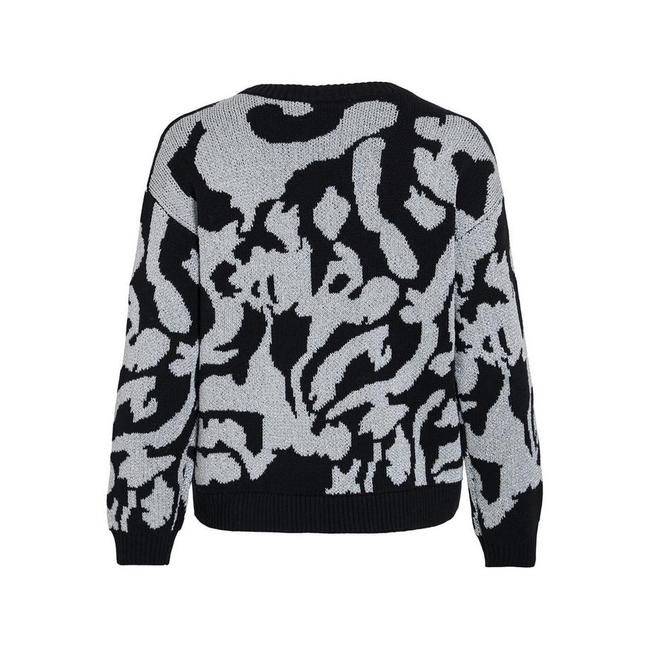 VILA Maglione in maglia a fantasia astratta  