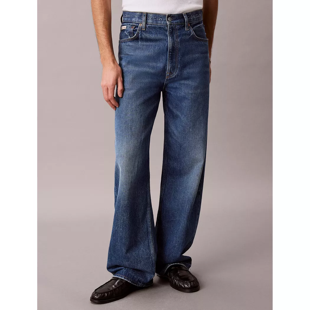 Calvin Klein - Baggy - Taille 32/32 Bleu homme