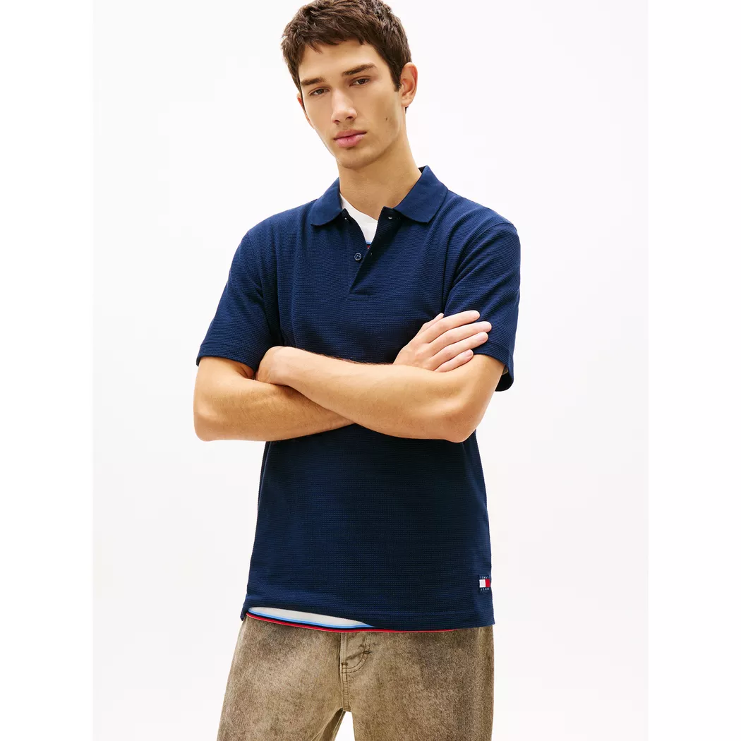 Tommy Jeans Polo à Manches Courtes Dm0dm22700 Regular Fit Dark Blue XL Homme 2