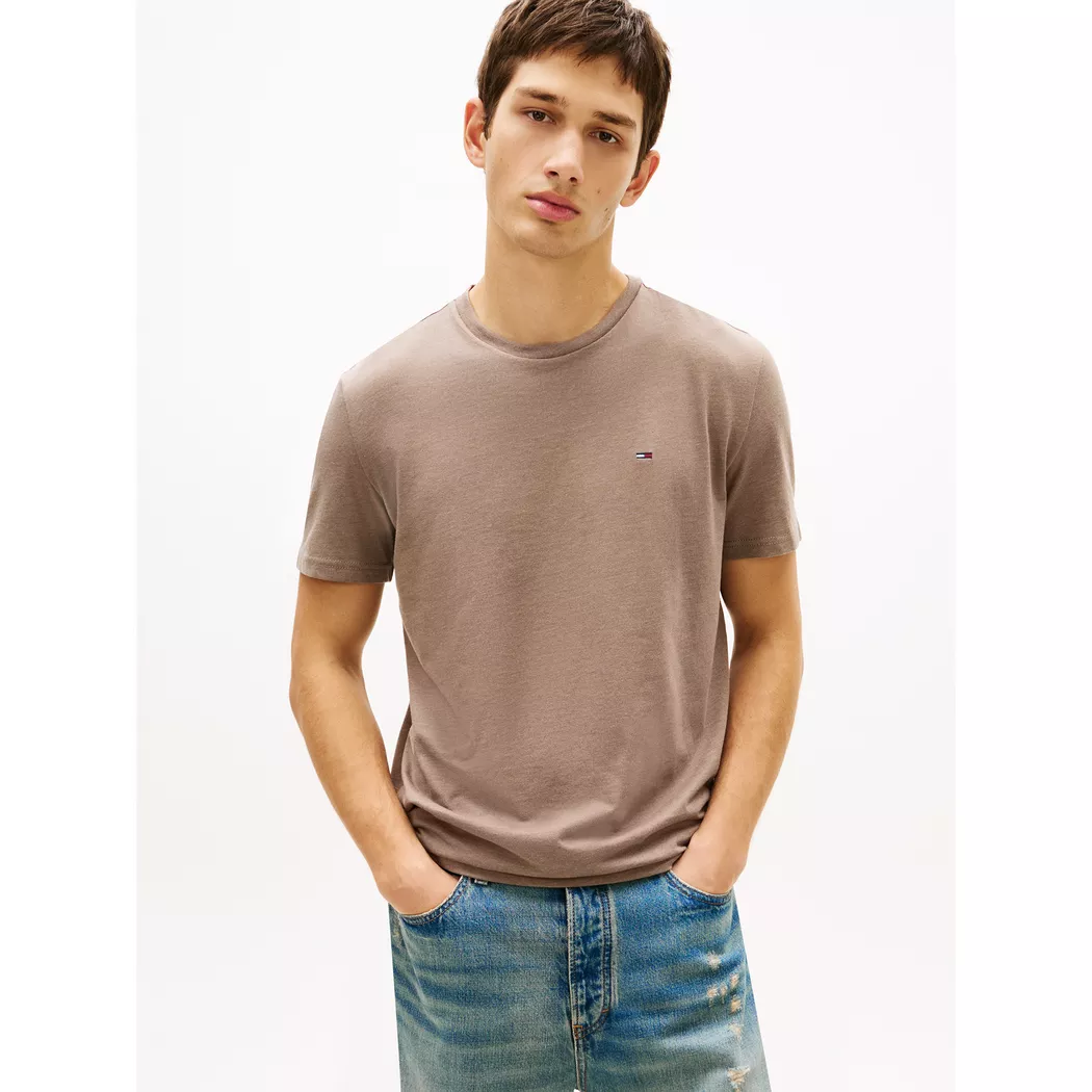 TOMMY JEANS T-Shirt Slim Fit beige   XL herren