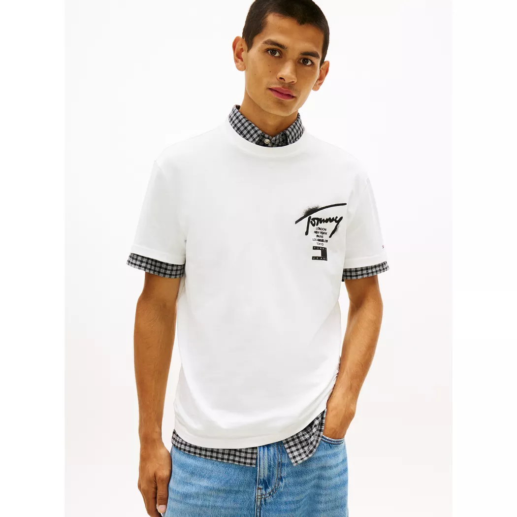 TOMMY JEANS T-Shirt  weiss   XXL herren