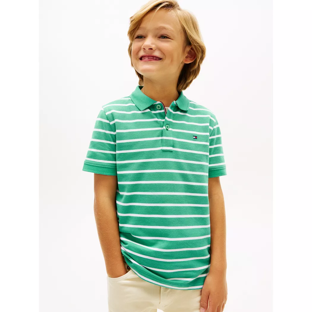 Tommy Hilfiger Jungen Poloshirt  grün   140 baby